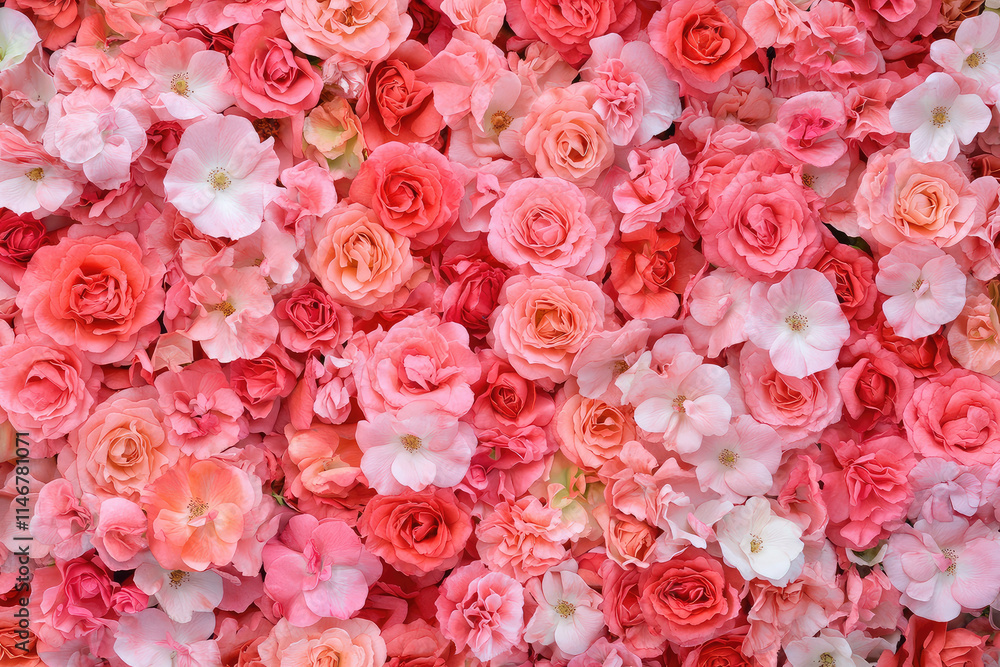vibrant arrangement of pink roses and white flowers creates cheerful and uplifting atmosphere, perfect for celebrations or decor vibrant arrangement of pink roses and white flowers creates cheerful and uplifting atmosphere, perfect for celebrations or decor