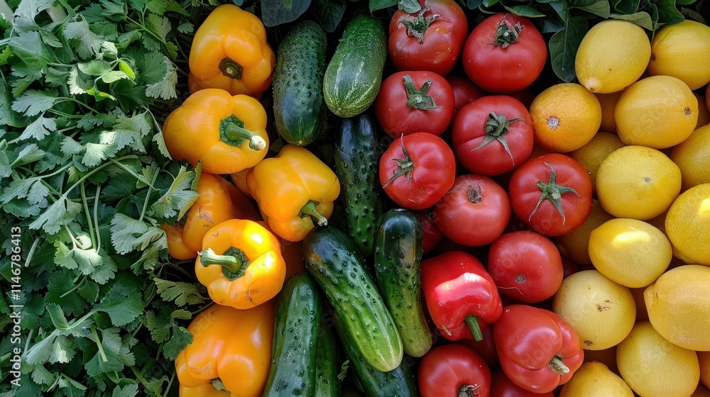 Vibrant Harvest: A Colorful Array of Fresh Produce