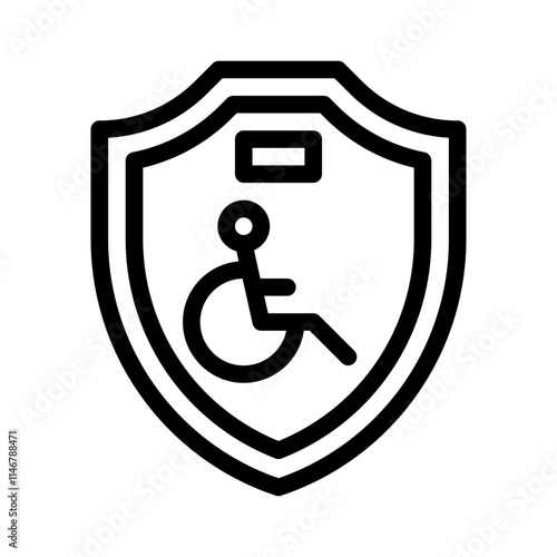 Disability line icon