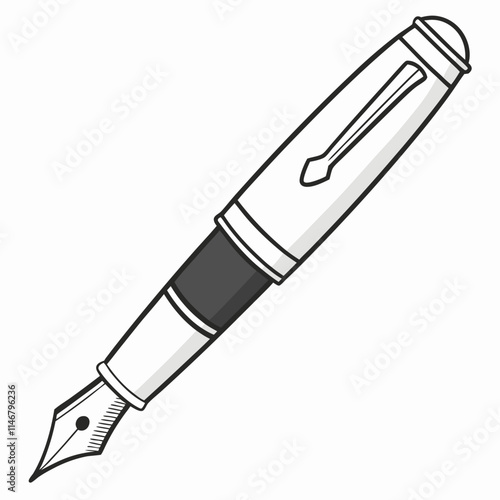  Pen icon vector art illustration