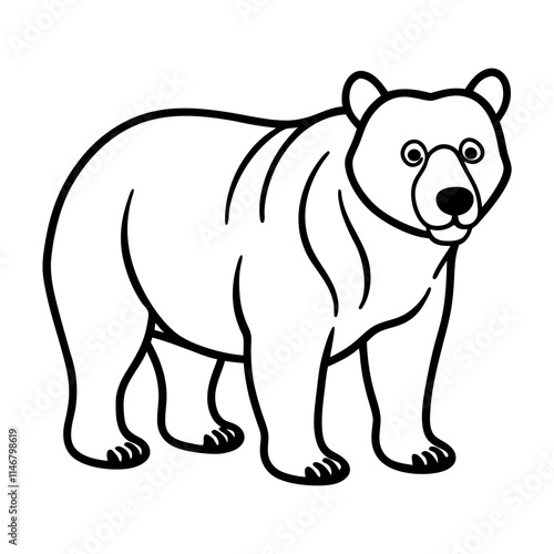 Polar bear vector illustration