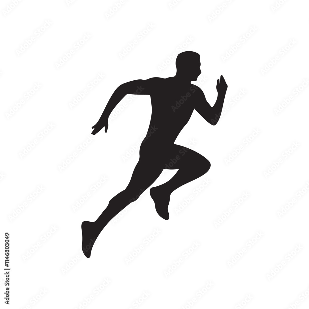 Man running icon. Black Man running icon on white background. Vector illustration Man running icon. Black Man running icon on white background. Vector illustration