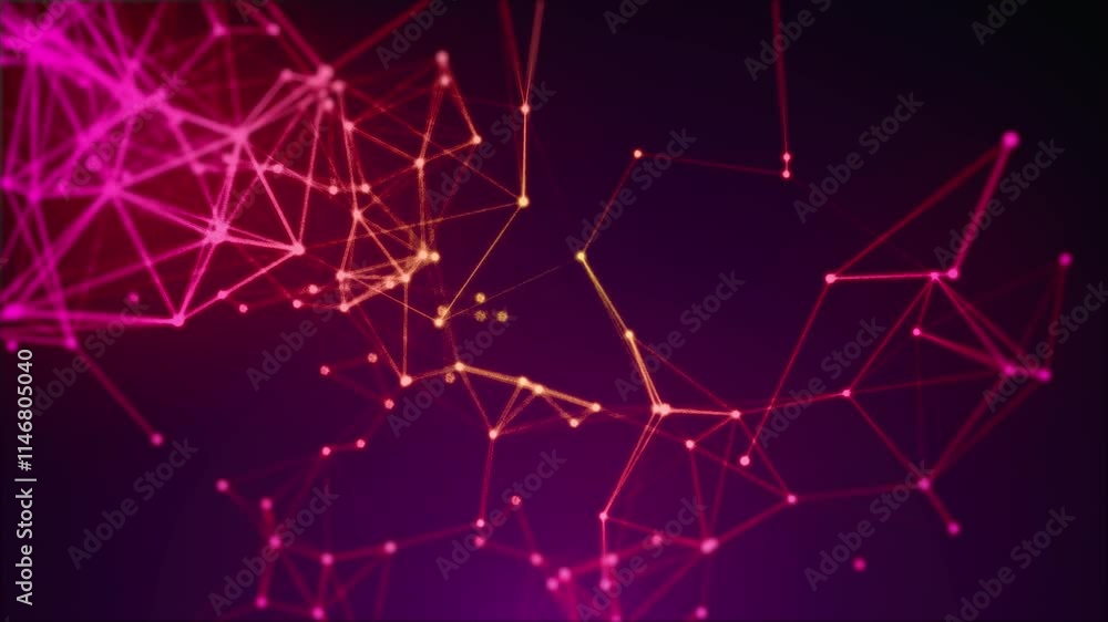 Abstract animated background made of dots, lines and polygons Abstract animated background made of dots, lines and polygons