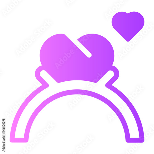 Engagement Ring gradient icon