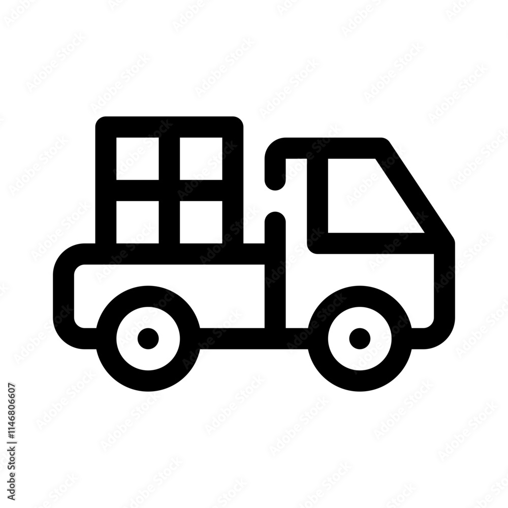 Truck line icon Truck line icon