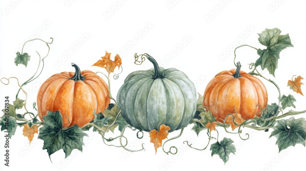 Pumpkin in Fall for holiday seasonal decoration. Pumpkin in Fall for holiday seasonal decoration.