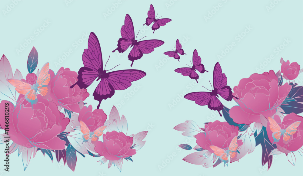 Floral Art background vector art collection Floral Art background vector art collection