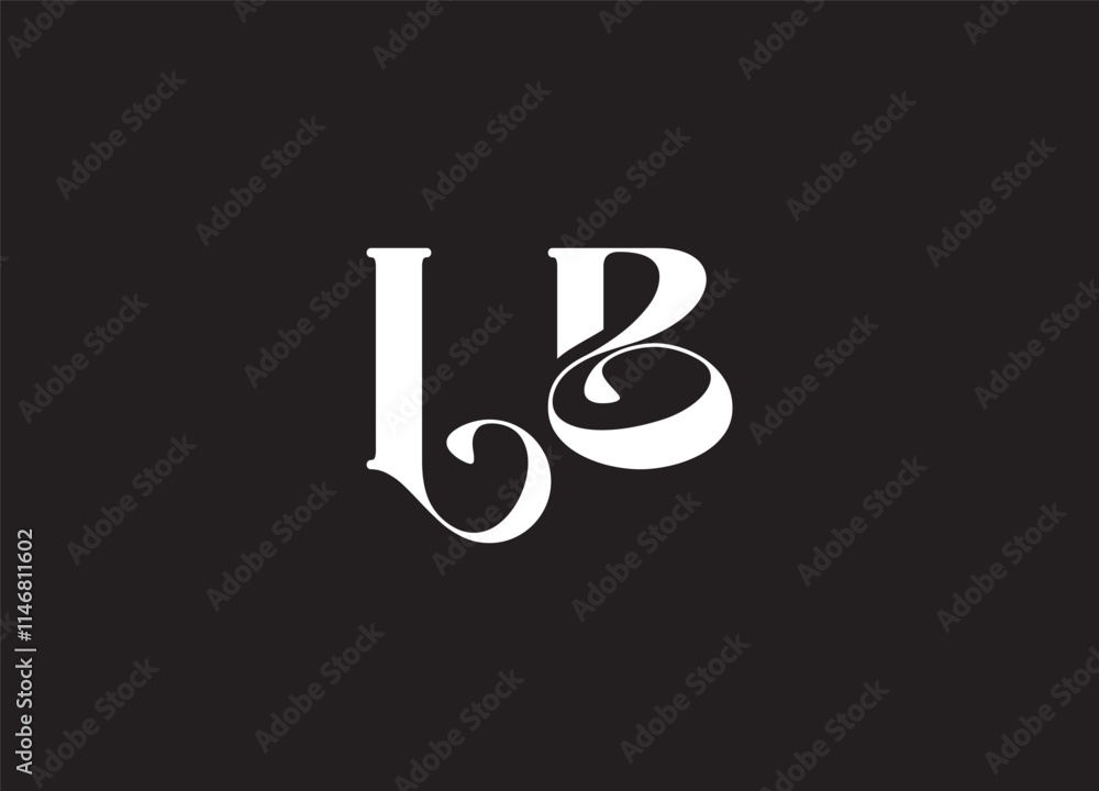 LB initial letter logo design and minimalist logo LB initial letter logo design and minimalist logo