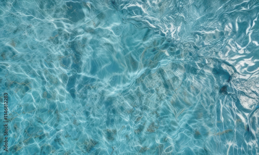 Torn, distressed aqua water, pool surface texture, rough, crack, summer Torn, distressed aqua water, pool surface texture, rough, crack, summer