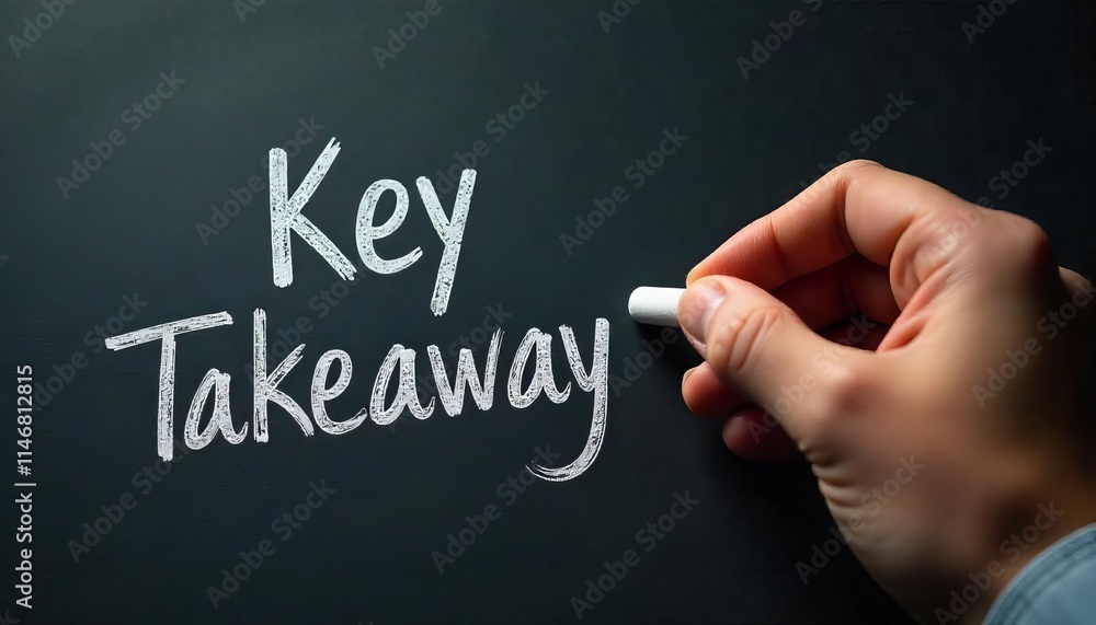 Hand holding white chalk writing Hand holding white chalk writing