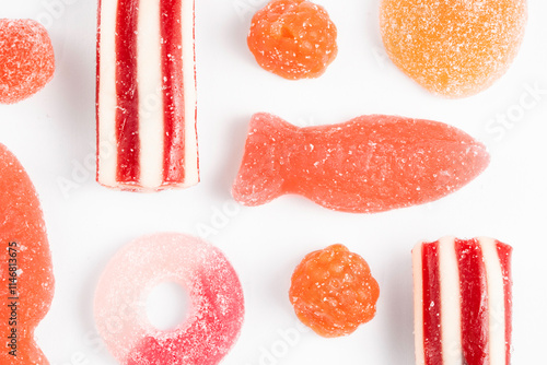 Swedish Candy, Colorful Candy, Gummy Candy, Candy Background, Trendy Food, Food Background, Candy Macro Photo, Gummy Fish Candy, Chewy Candy Background