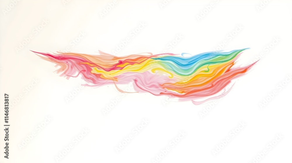 Fototapeta premium smooth pastel brushstroke for inspiring designs and advertising concepts