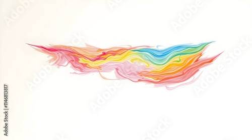 smooth pastel brushstroke for inspiring designs and advertising concepts photo