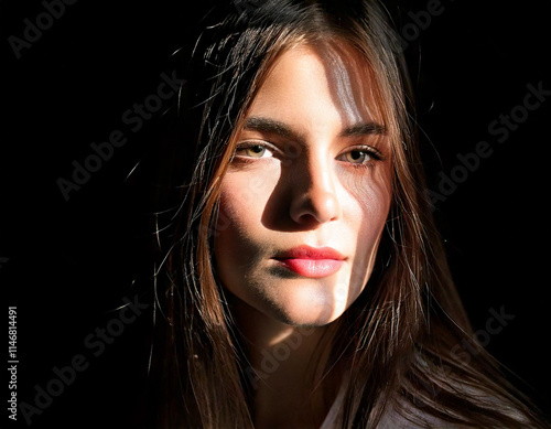 Wallpaper Mural Dramatic Interplay of Light and Shadow on a Face Torontodigital.ca