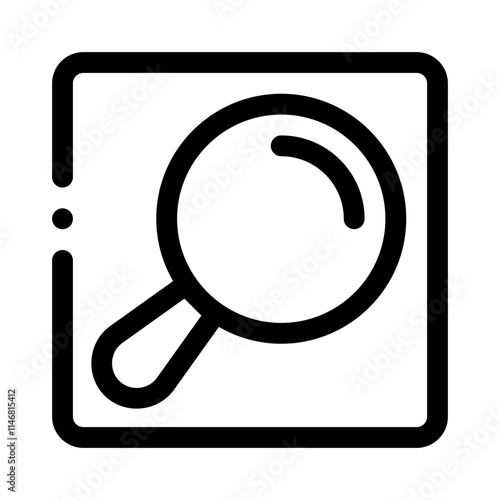 photo loupe line icon