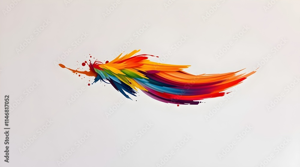 Fototapeta premium deep and dark paint stroke for abstract backgrounds and creative projects