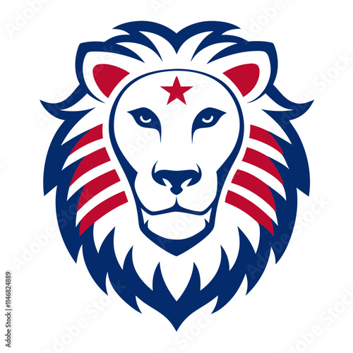 lion head vector photo