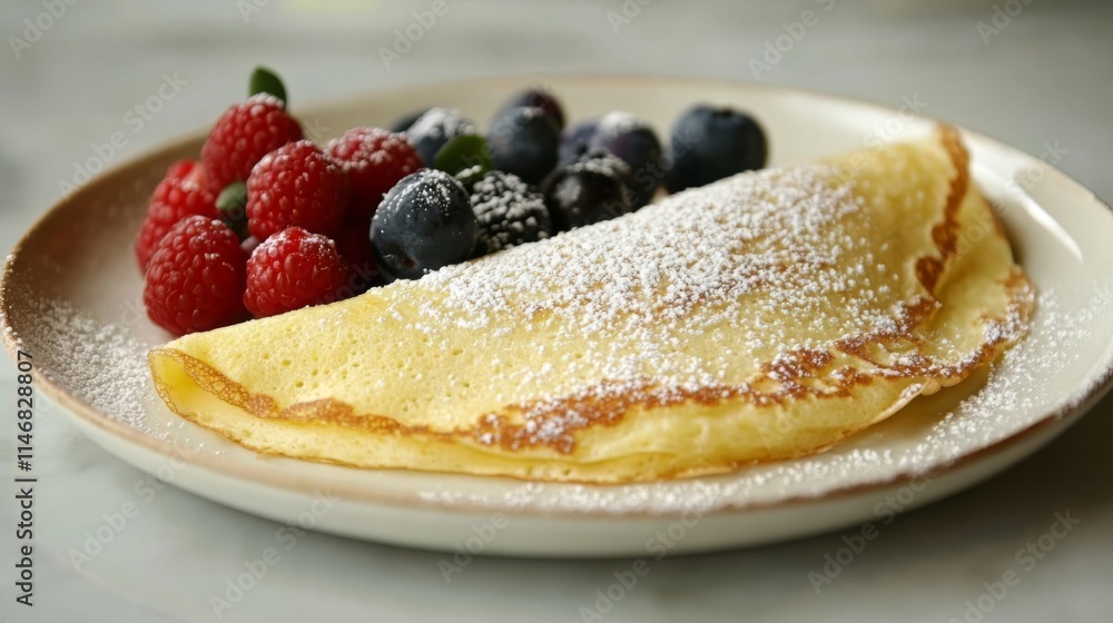 Scrumptious Crepe with Fresh Berries Scrumptious Crepe with Fresh Berries