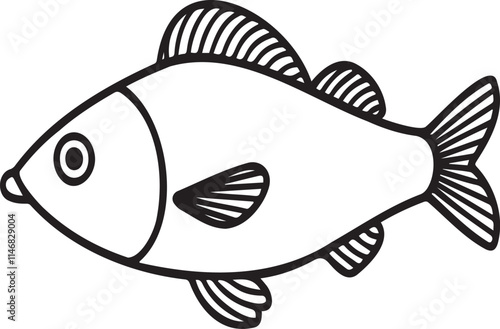 Fish design template vector illustration photo