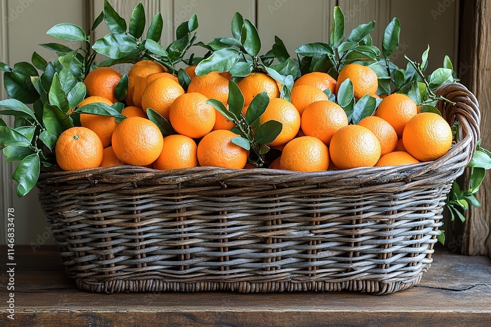 Mandarin oranges, clementines or tangerines with leaves on a dark wooden background, copy space Mandarin oranges, clementines or tangerines with leaves on a dark wooden background, copy space