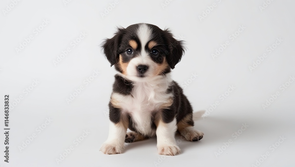 a cute little dog isolated on white background a cute little dog isolated on white background