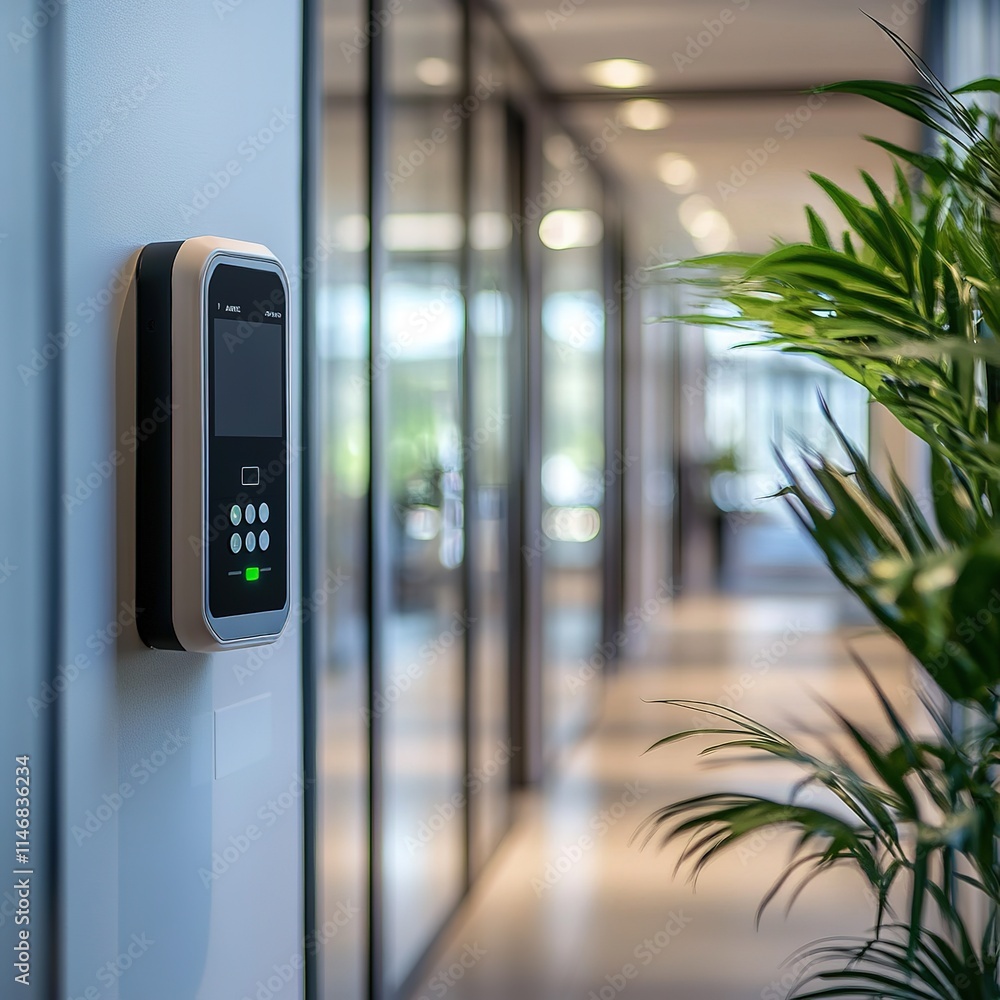 Office access control system installation modern office technology indoor perspective security solutions Office access control system installation modern office technology indoor perspective security solutions