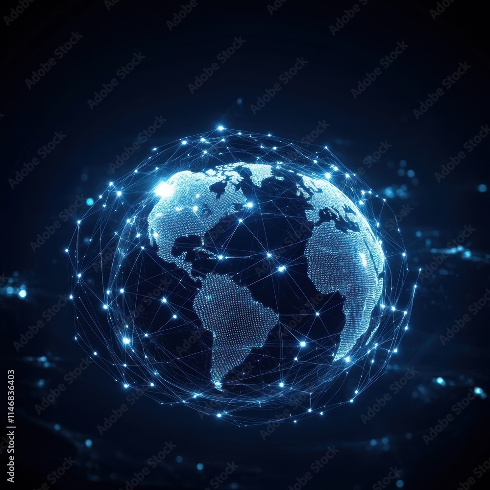 Global network representation as a constellation digital universe infographic visual dark background futuristic concept Global network representation as a constellation digital universe infographic visual dark background futuristic concept