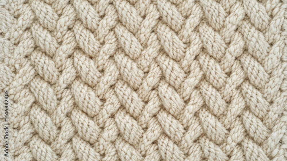 Beige Knitted Fabric Texture Detailed Close Up Beige Knitted Fabric Texture Detailed Close Up
