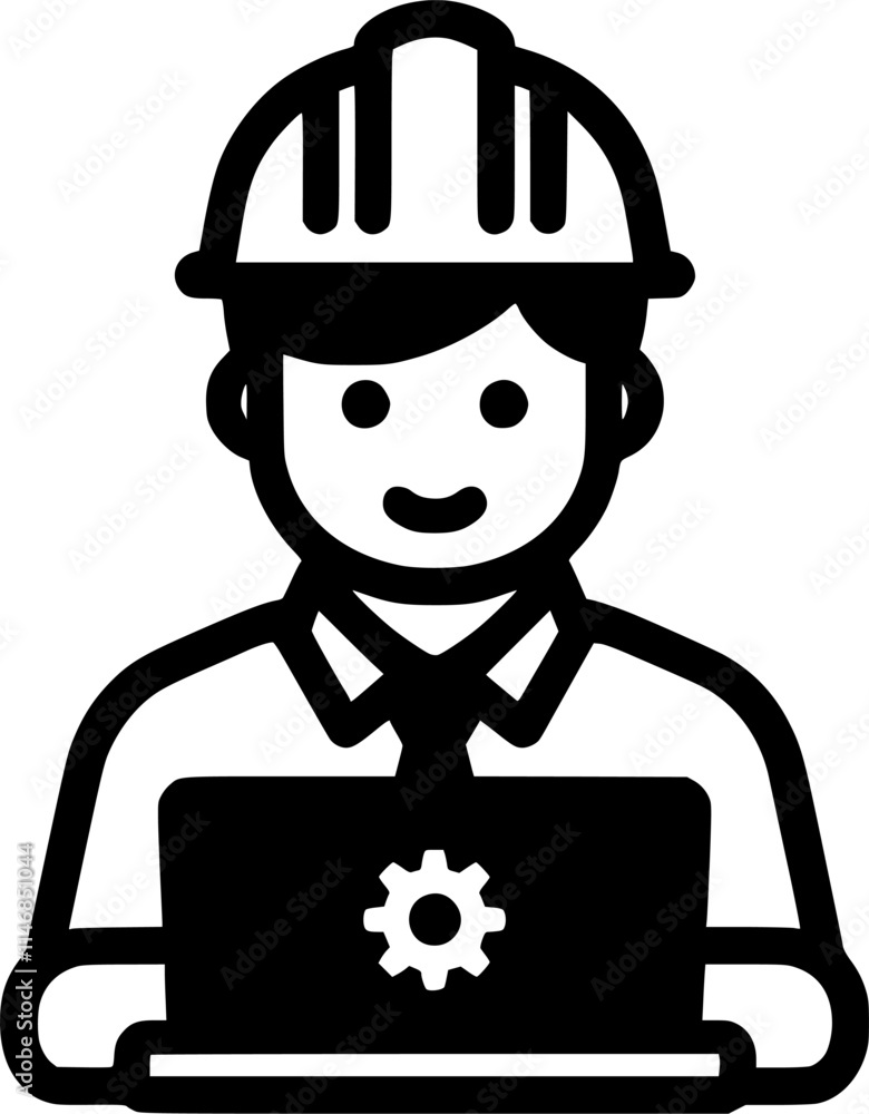 Freelance engineer working vector icon. filled flat sign for mobile sign, symbol, vector, art Freelance engineer working vector icon. filled flat sign for mobile sign, symbol, vector, art
