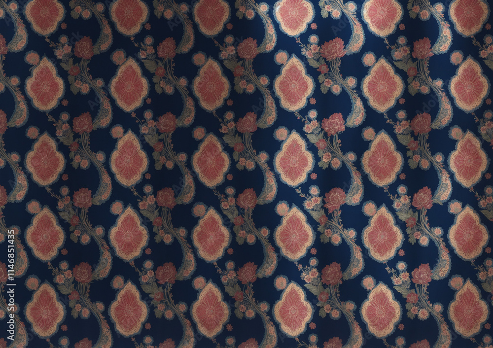 Naklejka premium background with circles with old fashioned retro drape aesthetic vibes