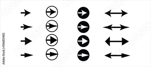 Arrow icon. Mega set of vector arrows