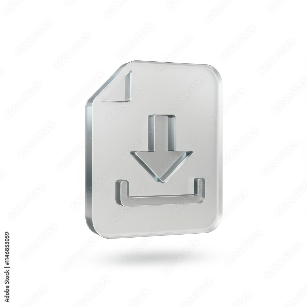 Download file icon isolated on white background Download file icon isolated on white background