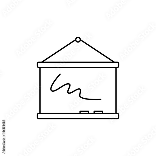 Whiteboard Outline icon for drawing or jotting down ideas.