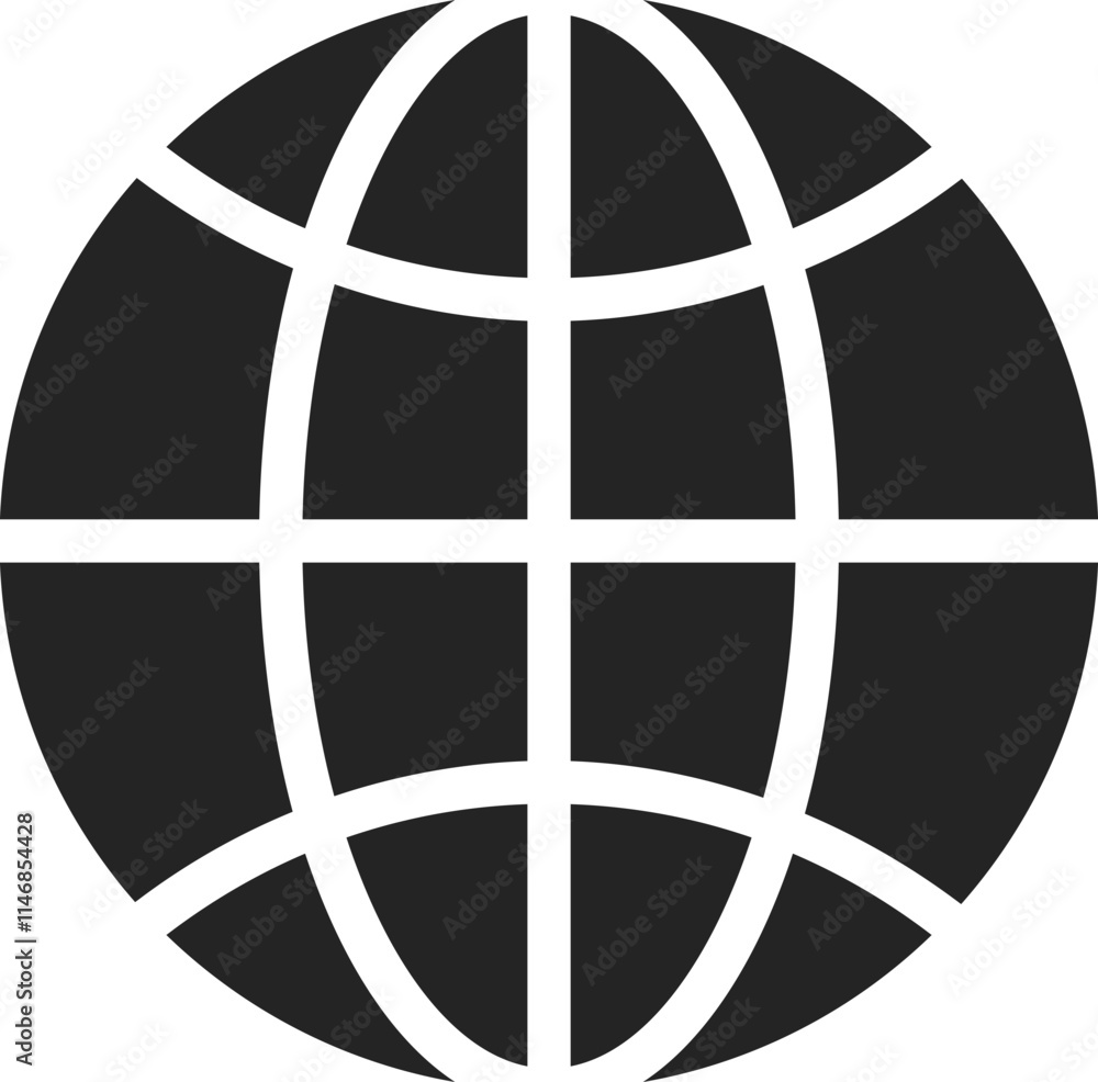 Stylized globe emphasizing global connectivity, suitable for representing international relations, worldwide communication, and global business ventures Stylized globe emphasizing global connectivity, suitable for representing international relations, worldwide communication, and global business ventures