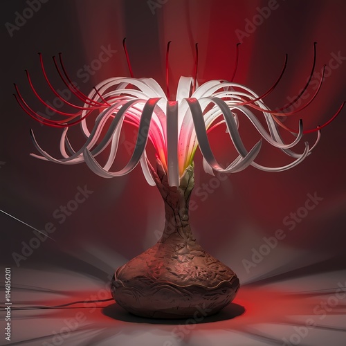 Spider lily flower lamp  photo