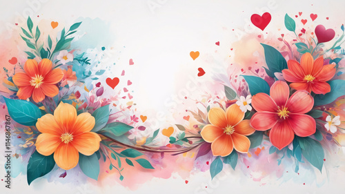  Watercolor Floral Background