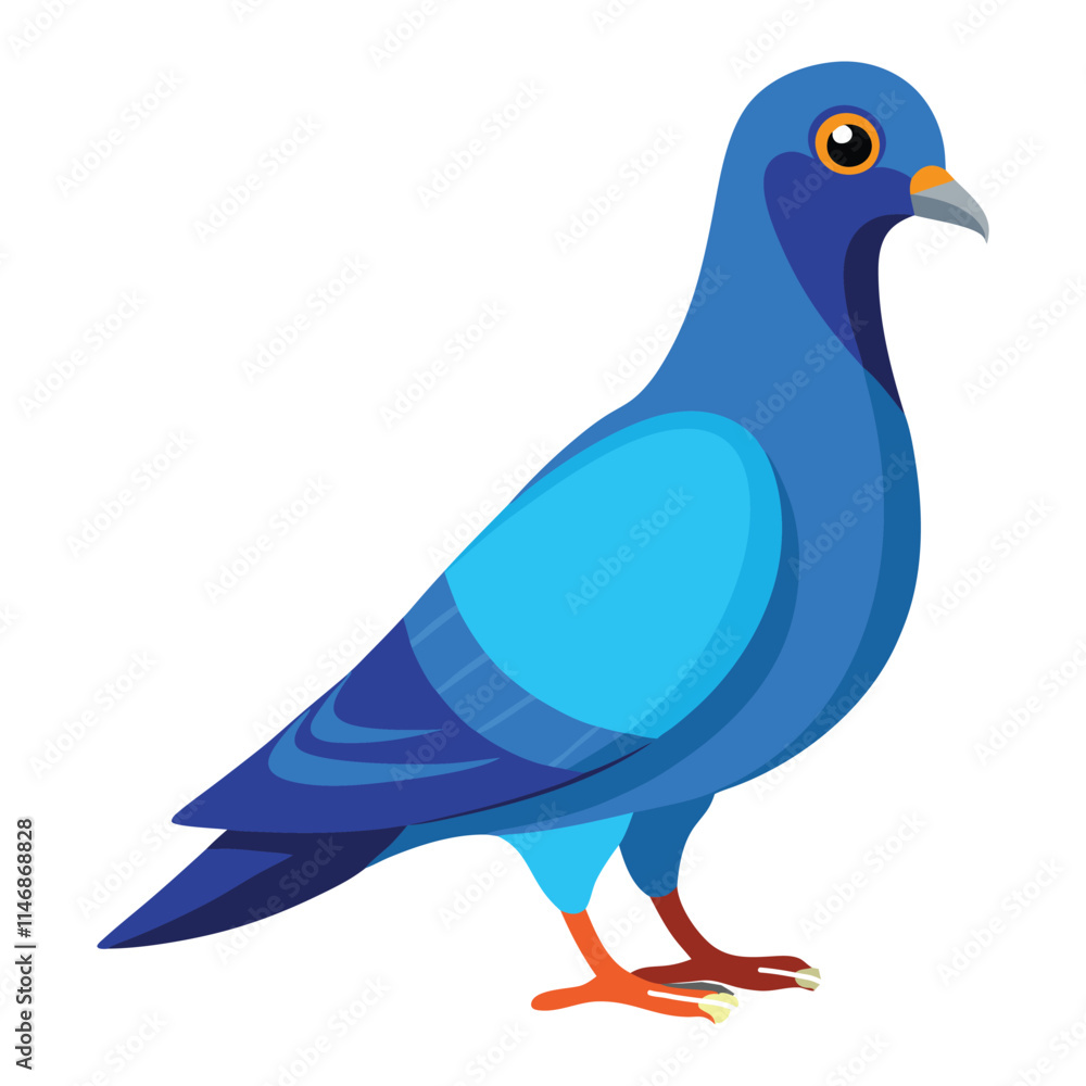 Fototapeta premium illustration of a pigeon