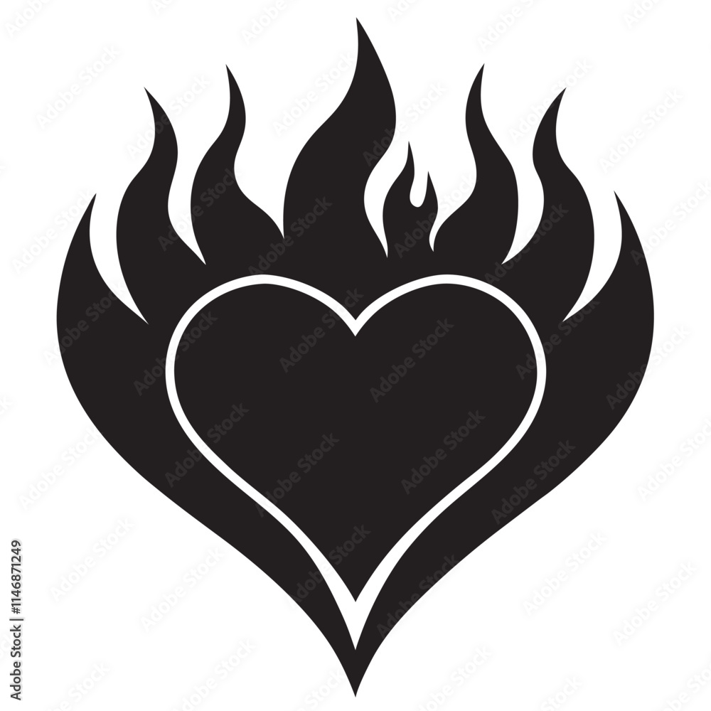 Heart in fire Heart in fire