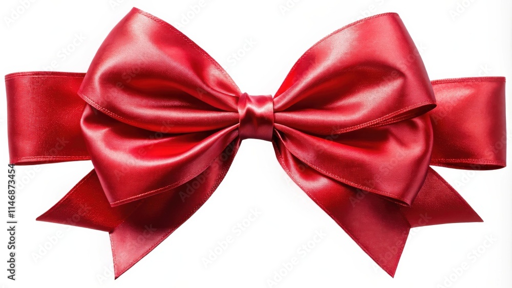 A classic red satin bow, tied with precision and elegance, ready to adorn a special gift or add a festive touch to any occasion. A classic red satin bow, tied with precision and elegance, ready to adorn a special gift or add a festive touch to any occasion.