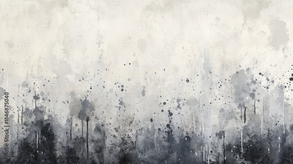 Abstract Grey and White Splashes Texture Art Abstract Grey and White Splashes Texture Art