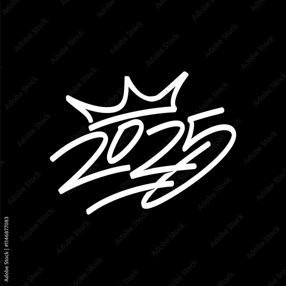 Happy new year 2025 in graffiti style Happy new year 2025 in graffiti style