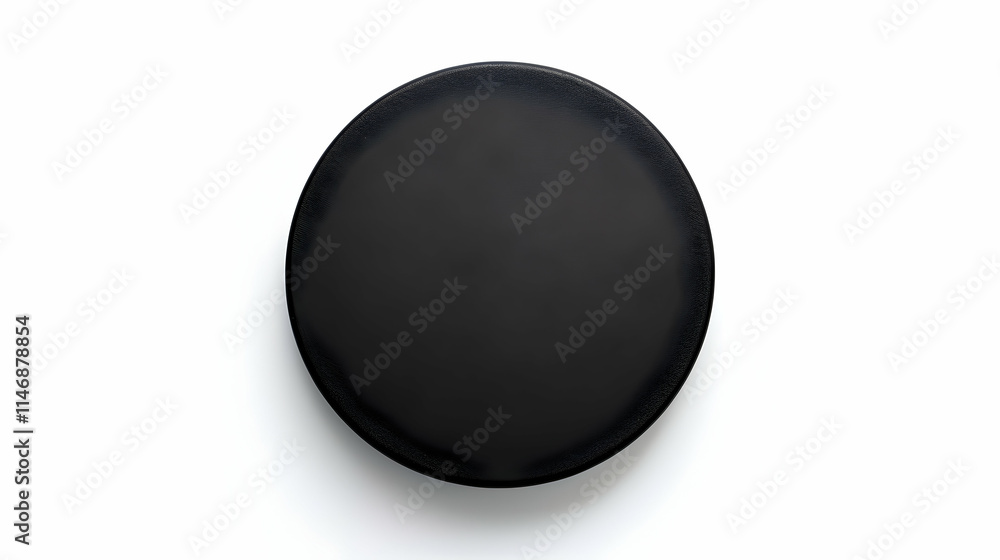 A simple black circular object on a white background. A simple black circular object on a white background.