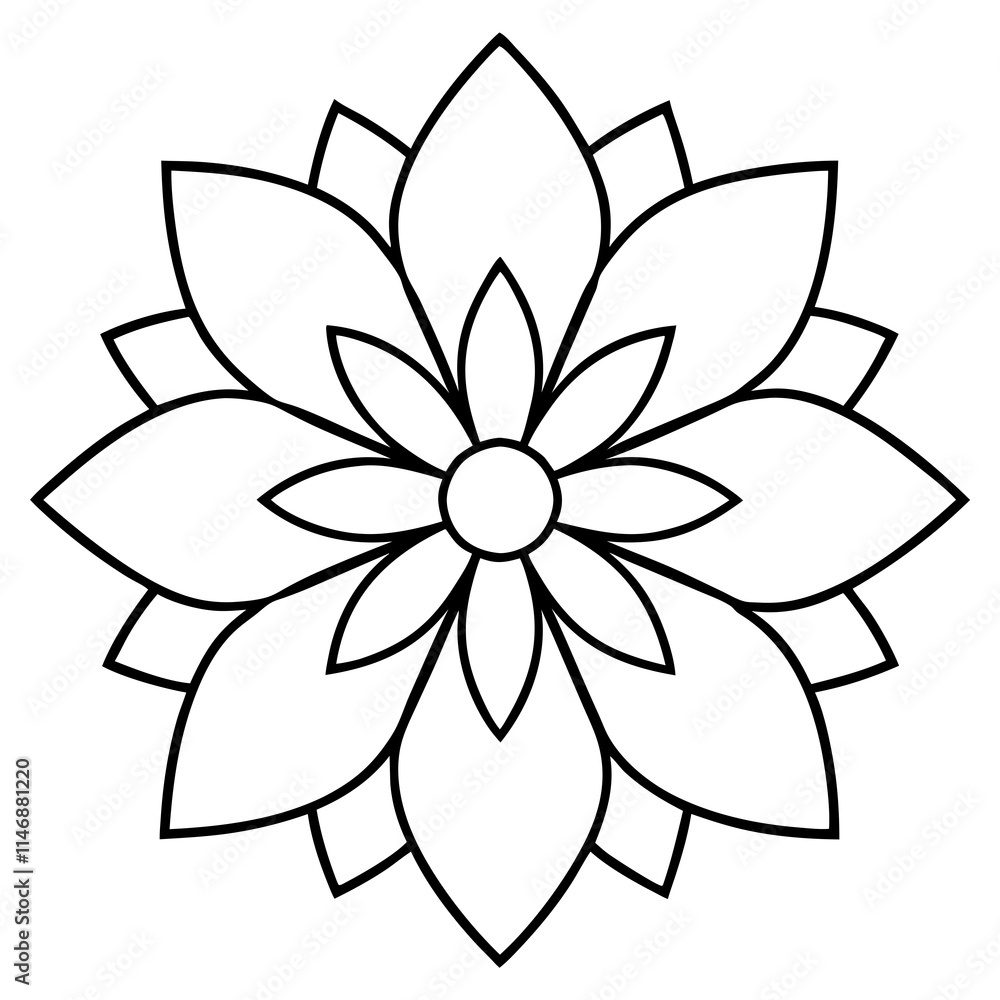 Cosmic Flower Mandala Vector Art Cosmic Flower Mandala Vector Art