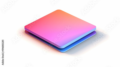 Wallpaper Mural A modern, layered graphic design element with a gradient color scheme. Torontodigital.ca