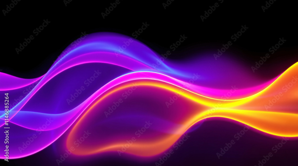 An artistic display of colorful waves, showcasing a smooth, flowing abstract background in bright, vibrant shades An artistic display of colorful waves, showcasing a smooth, flowing abstract background in bright, vibrant shades