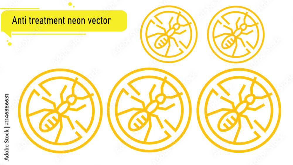 abstracts design vectors anti treatment neon sets abstracts design vectors anti treatment neon sets