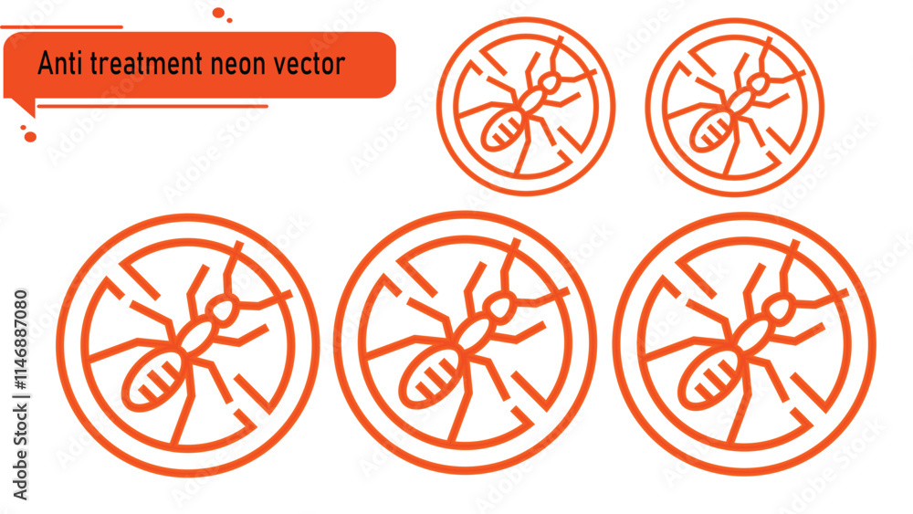 abstracts design vectors anti treatment neon sets abstracts design vectors anti treatment neon sets