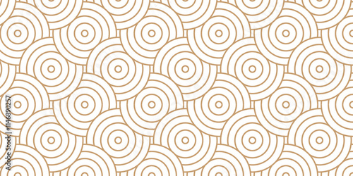 Overlapping Pattern with Transform Effect. Abstract Pattern with wave lines brown spiral white background. seamless fabric geomatics overlapping create retro line backdrop pattern. 