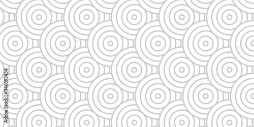 Vector white and gray lapping overlapping creative diamond circle abstract pattern waves texture. geometric digital fabric pattern circles floral and spiral round background.