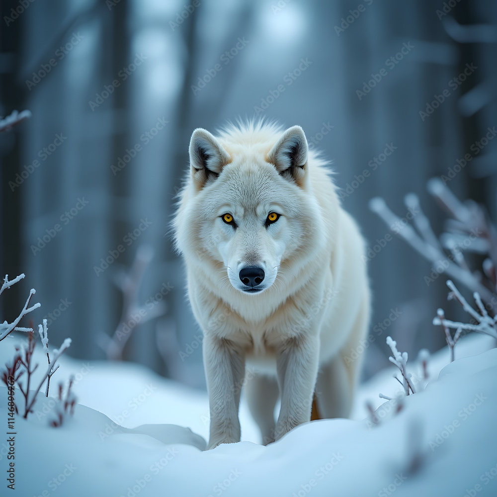 Obraz premium region wolf in snow